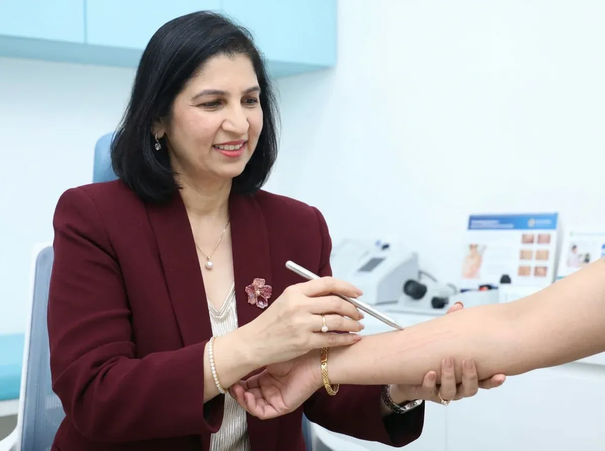 Dermatographism testing
