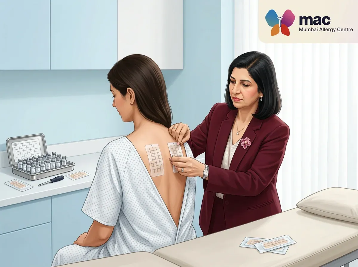 Supportive photograph for Patch Test