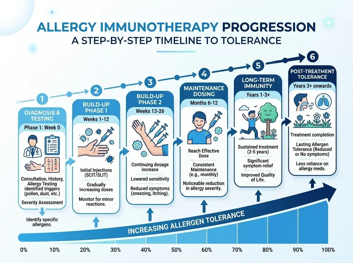 Immunotherapy progression diagram